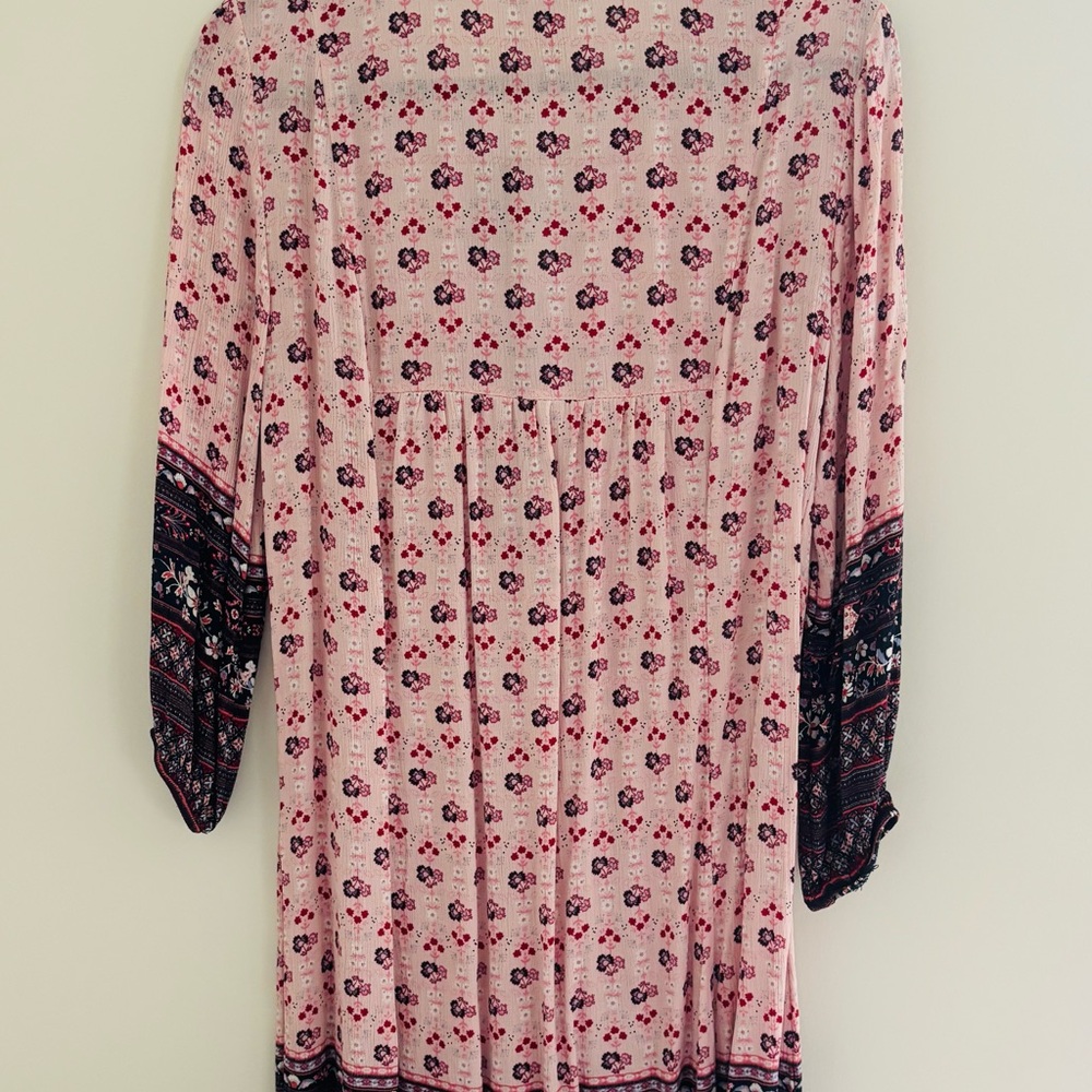 Knox Rose Pink Floral Boho Midi Dress - Picture 2 of 4